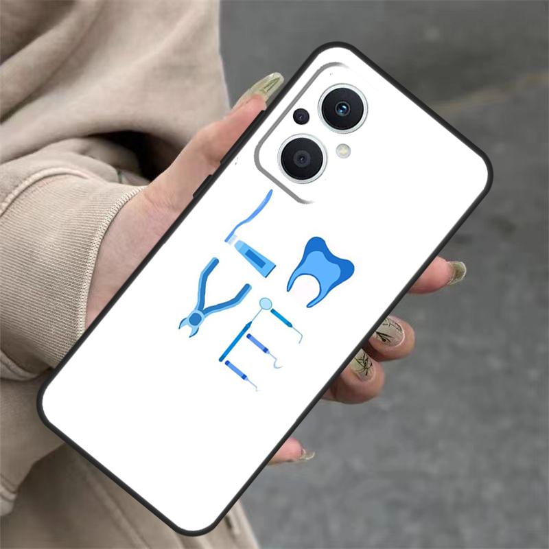 Dentist Dental Tooth Nurse Case For OPPO Reno 7 8 Lite 10 11 12 13 14 Pro 8T 12F 13F 14F OPPO Find X8 X6 X9 Pro Cover