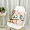 Ancient Oil Painting Birds Linen Pillow Case Pillow Cover Cover Suitable For Car, Sofa And Home Use