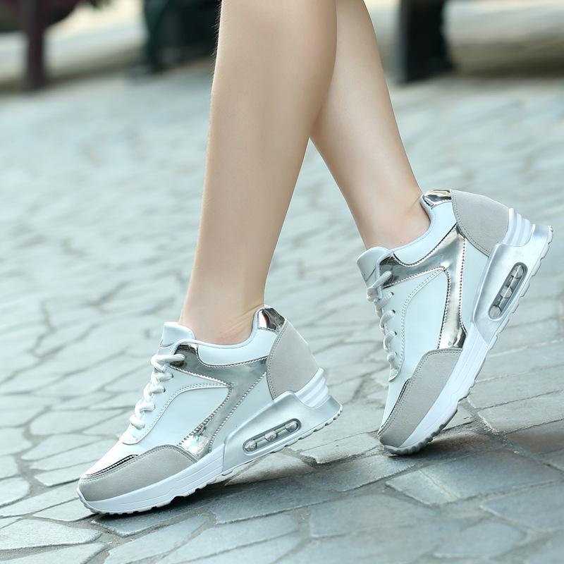 2021 women's casual single shoes heightening fashion sports leisure, outer air cushion platform ins wind women's shoes 2025 supply