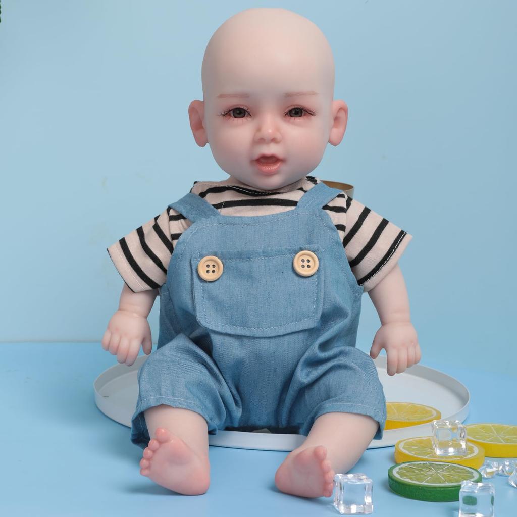 36cm Full Silicone Doll Baby Doll Realistic Doll Simulation Baby Newborn Christmas Gift Birthday Gift Nursing Practice Mom Experience Family