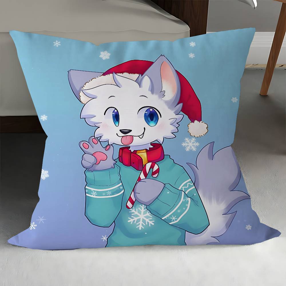 B-BoykisserS Silly Cat Pillow Cover Sofa Cushion Cover Home Room Decoration Children Gift