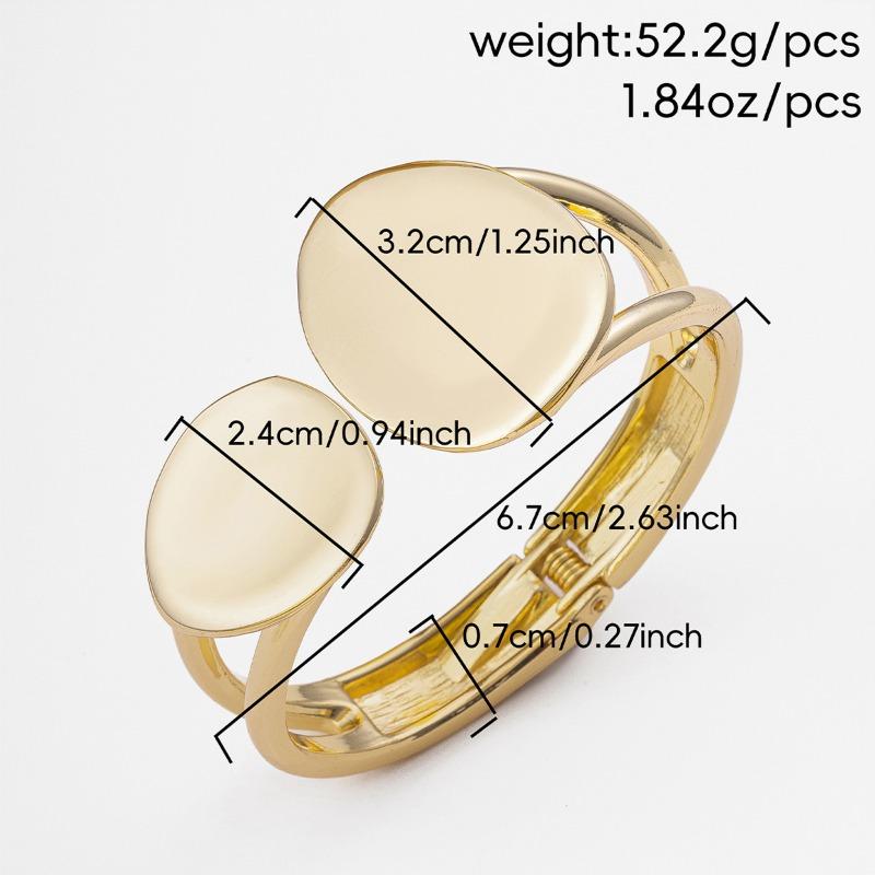 

Глянцевый Открытый Браслет Браслет Ювелирные Изделия Нишевый Сплав Личность Необычный Сплав Браслет Женский