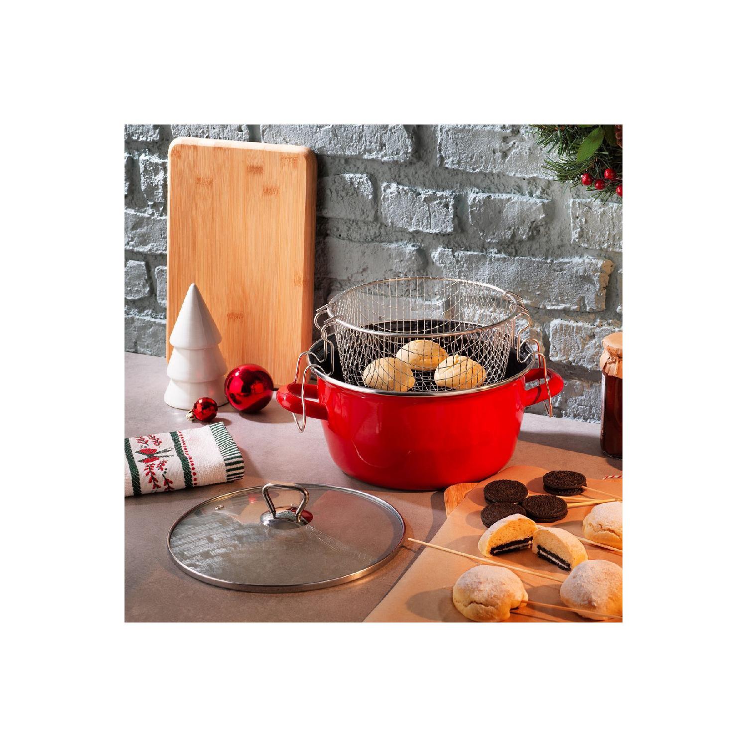 

22 Cm 3 Pieces Fry Crispy Frying Pot