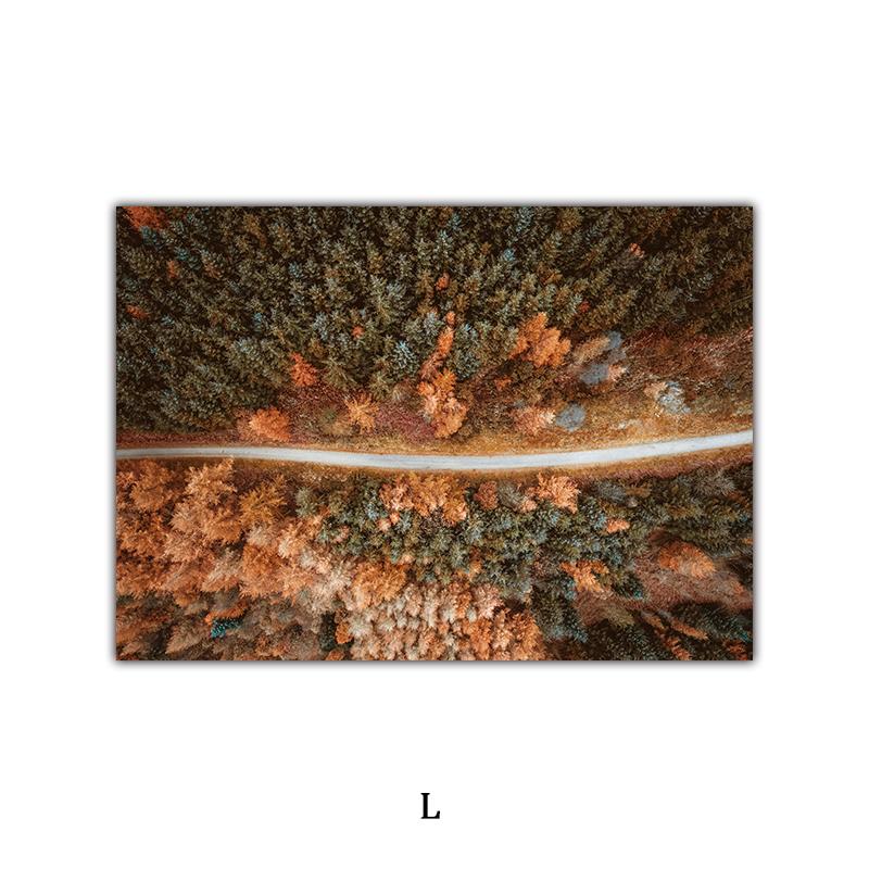 

Осенний ветер лиственный горький туман озеро водопад природные пейзажи настенная живопись на холсте плакаты на скандинавскую тему и принты Настенная картина 40x50cm No Frame