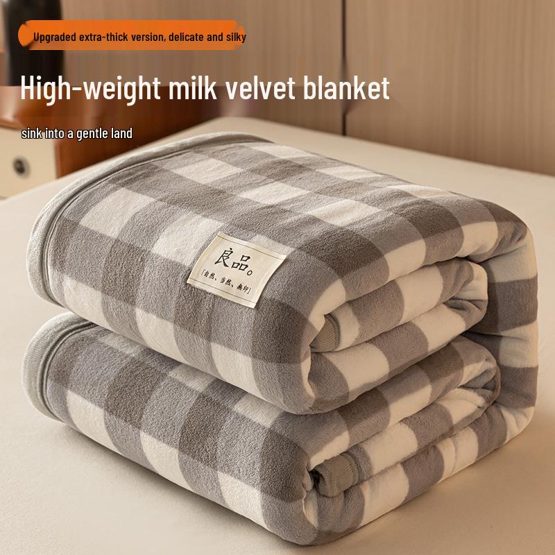 G5Z Velvet Milk Coral Fleece Throw Blanket - Office, Sofa, Nap, Winter Gift