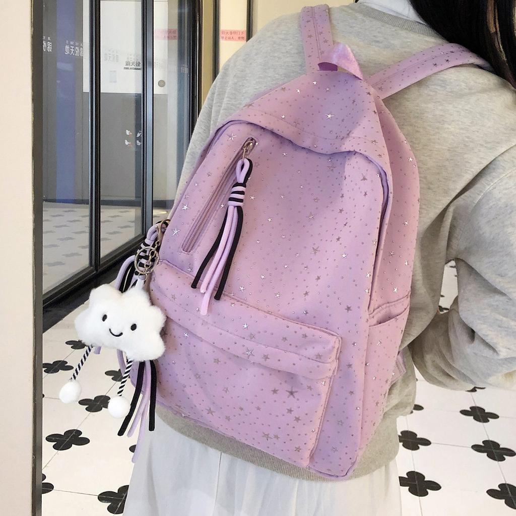 Schoolbag Female Korean Version of Junior High School Students and Primary School Students In Grades 3 To 6 Backpack Japanese Simple and Cute
