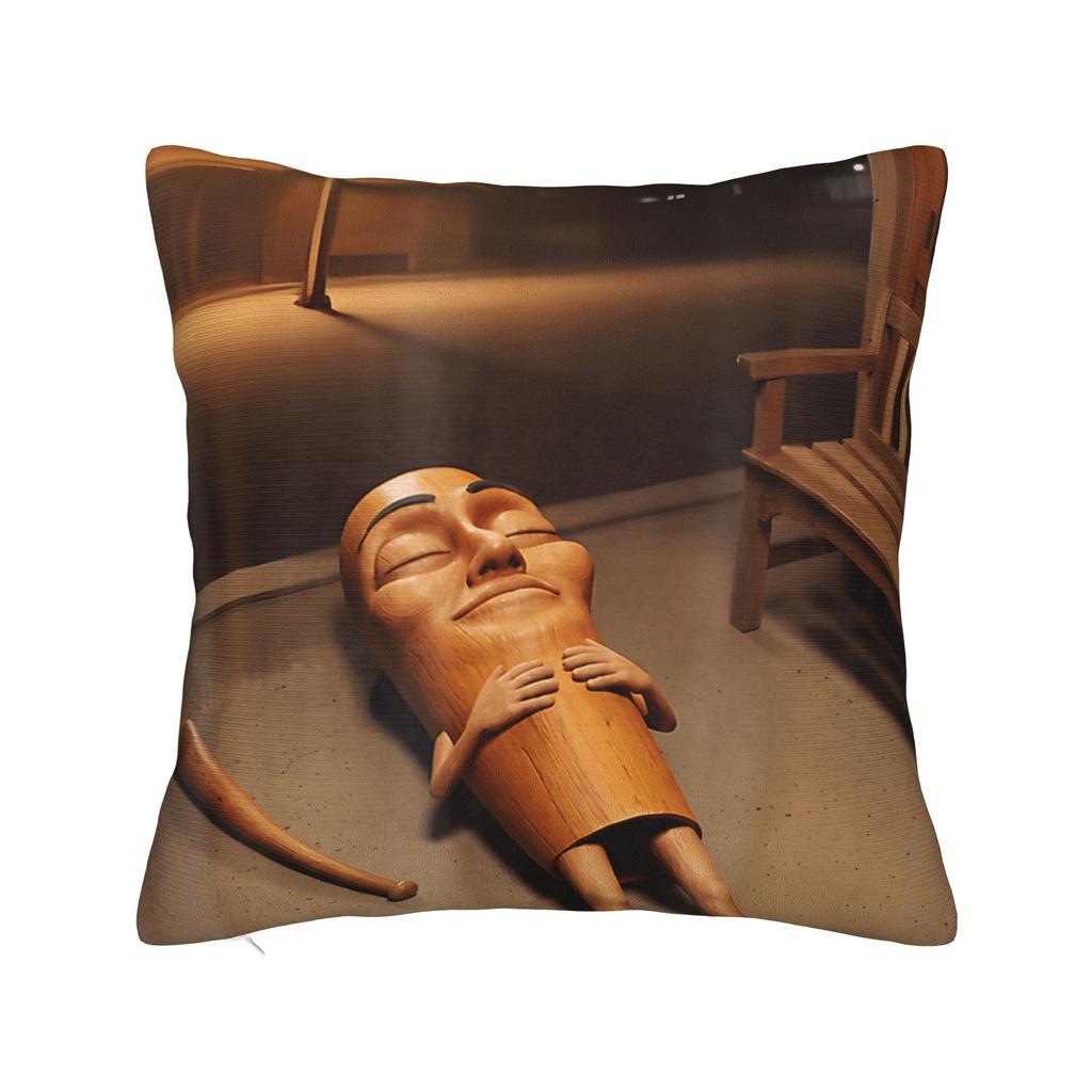 Tung Tung Tung Sahur Pillowcase Printed Cushion Cover Decoration Pillow Case Cover Home Zippered