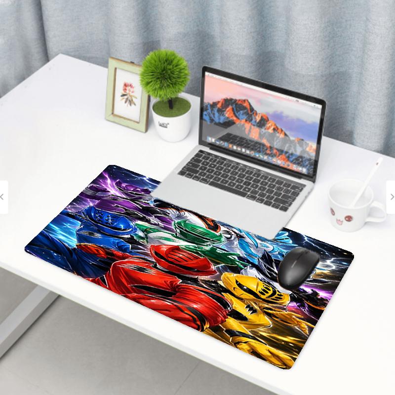 Mighty Morphin Power Rangers Print Mouse Pad, Anti‑Slip Desktop keyboard Mat, for PC Laptop Gaming Working Daily Use, Cool Festival Surprise Gift