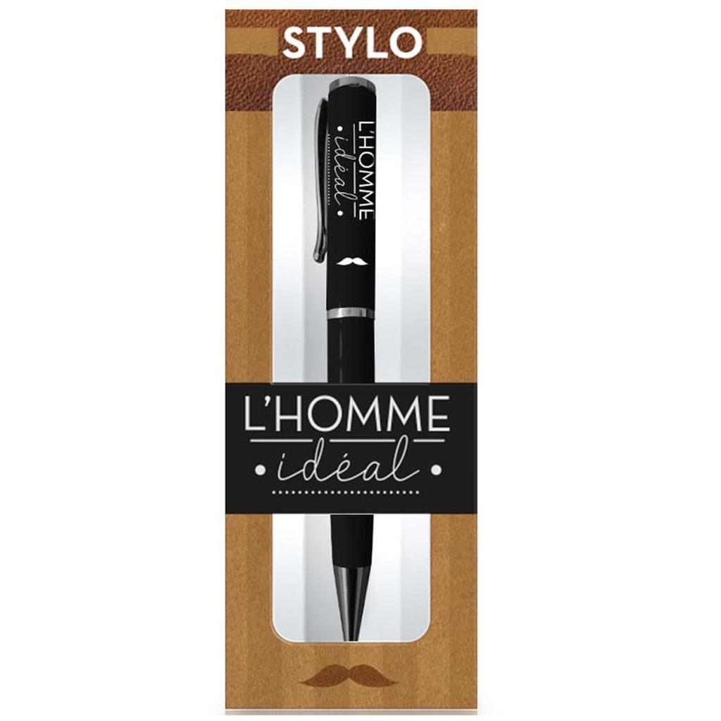 Les Trésors De Lily [A3348] - Stylo créateur 'L'homme Idéal' noir - 14 cm