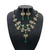 Crystal Water Drop Bridal Rhinestone Chokers Necklace Earrings Wedding Beads Jewelry Set