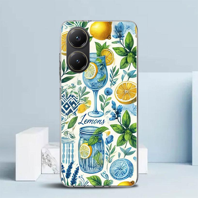 

Summer Fruits Lemon Phone Case For Xiaomi Poco F7 Ultra X5 X6 X7 Pro M7 Redmi 15C 15 13C 13 12C 12 10C 10 10A 9 9C 9A 9T Cover P Xiaomi Poco F7 Ultra