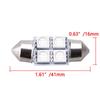 50X Ice Blue 31mm 4-SMD 5050 Car Working Bulbs Interior Festoon LED Light Lamp W