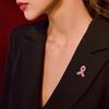 10 Pcs Ribbon Brooch Enamel Pins Jewelry Breast Cancers Awareness Hope Lapel Pin Buttons Badges Clothing Accessories