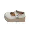 Retro Round Head Small Man Thick Sole Height Increase Mary Jane Shoes Women's Spring 2025 Fashion Versatile Loafer Single Shoes