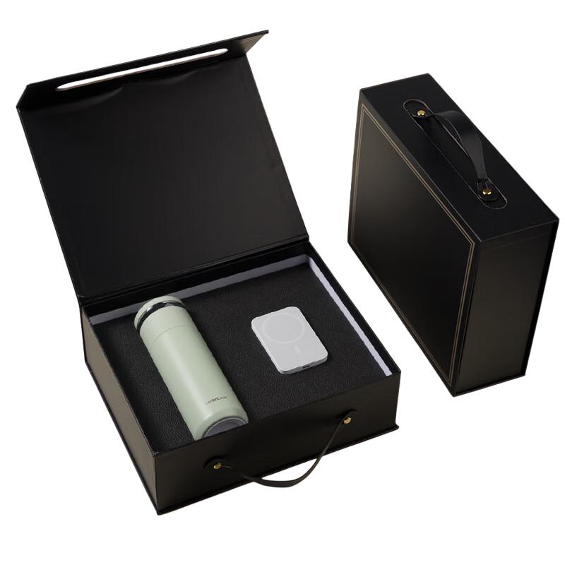 ZhiMei HuanQiu LocknLock Insulated Mug & Magnetic Power Bank Gift Set