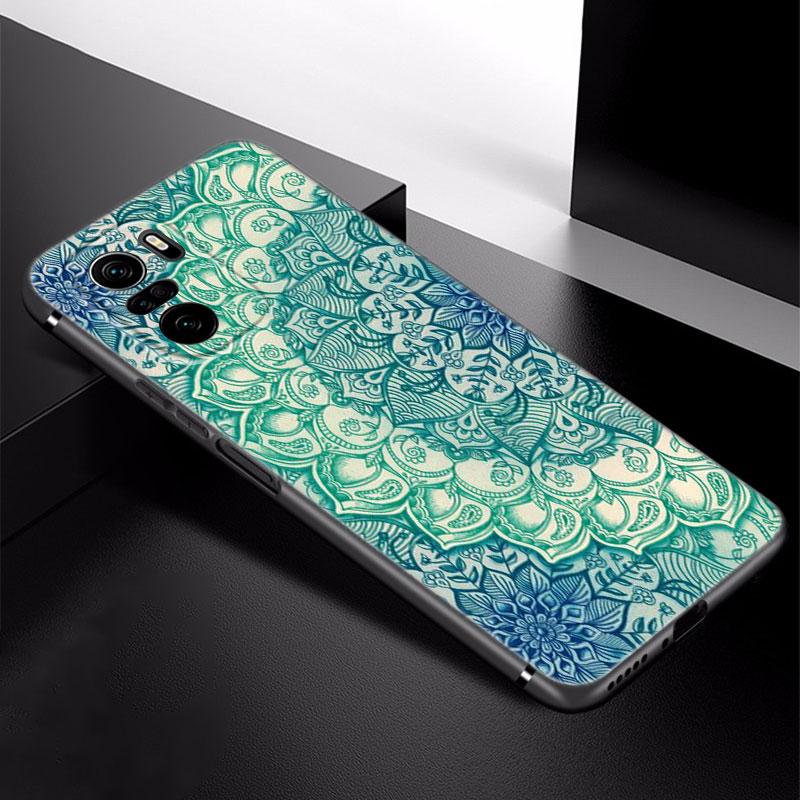 Mandala Chakra Yoga Phone Case For Xiaomi Redmi Note 5 6 9T K20 K40 K50 Pro 7A 8A 9A 9C 9i 10A 10C A1 S2 Soft TPU Black Cover