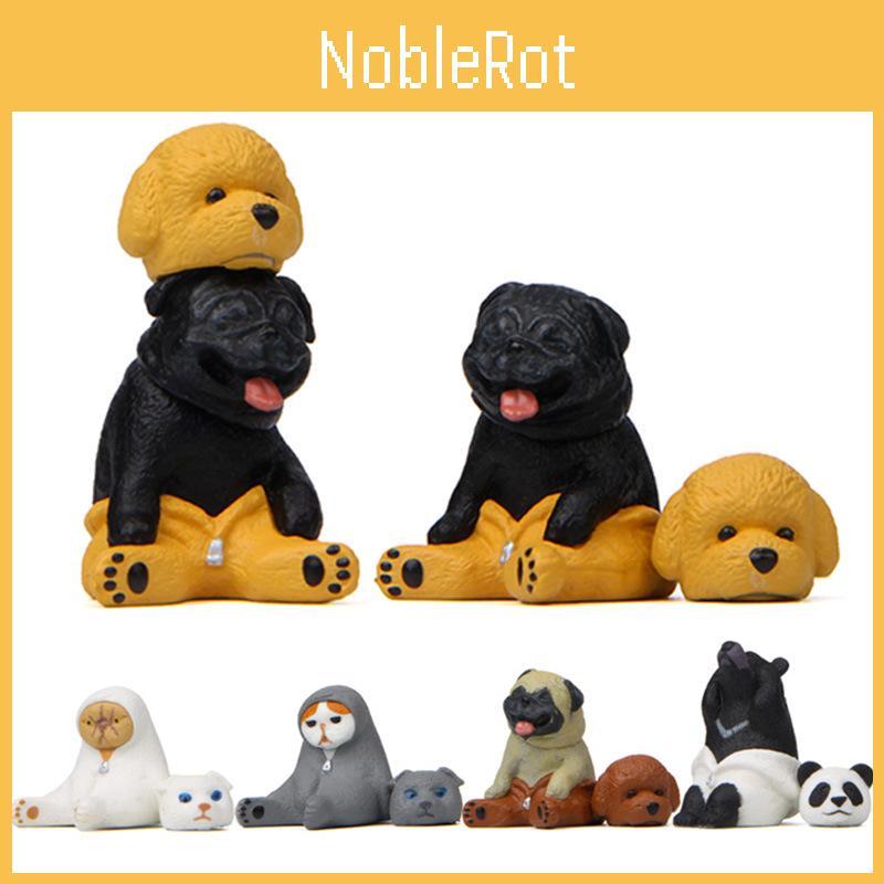 Cat Dog Cute White Bear Teddy Bear Outfit Mini Model Decoration Gardening Decor