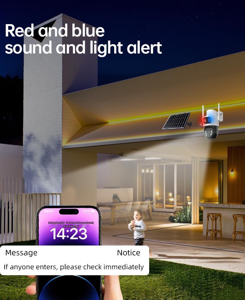 AOV Solar-Powered 4G HD Outdoor Wireless Security Camera with Smart Night Vision