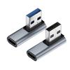 Konvertor USB C samice na USB 3.0 samec 10 Gbps USB C na USB 3.0 úhlový 90 stupňů pro prodlužovací konektor USB C