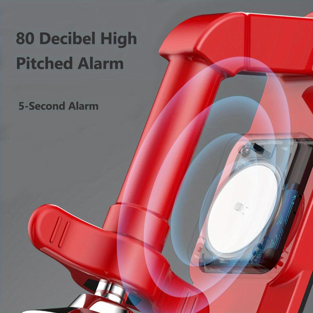 Przenośny alarmowy stoper do drzwi, syrena zagłuszająca drzwi 80 dB niezwykle głośny alarm bezprzewodowy, przenośna podpórka do drzwi zagłuszająca do podróży, bezpieczeństwo domu, ochrona przed kradzieżą