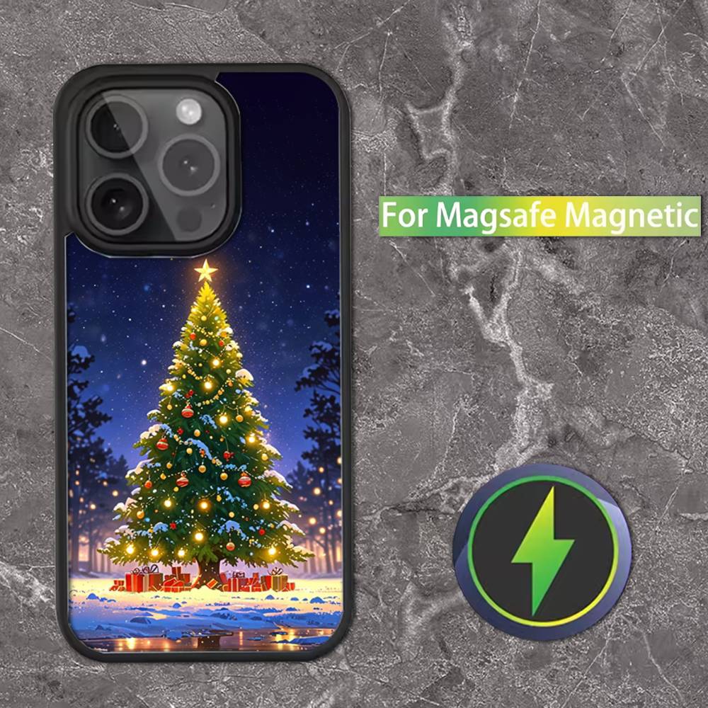 

Christmas Santa Claus Phone Case For iPhone 16,15,14,13,12,11,Pro,Max,Plus,Mini,SE Magsafe Magnetic Wireless Charging iPhone12mini