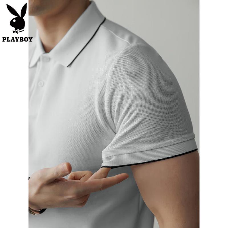 

PLAYBOY Men s Half-Zip Quick-Dry Polo Shirt M 165 (95-120 lbs)