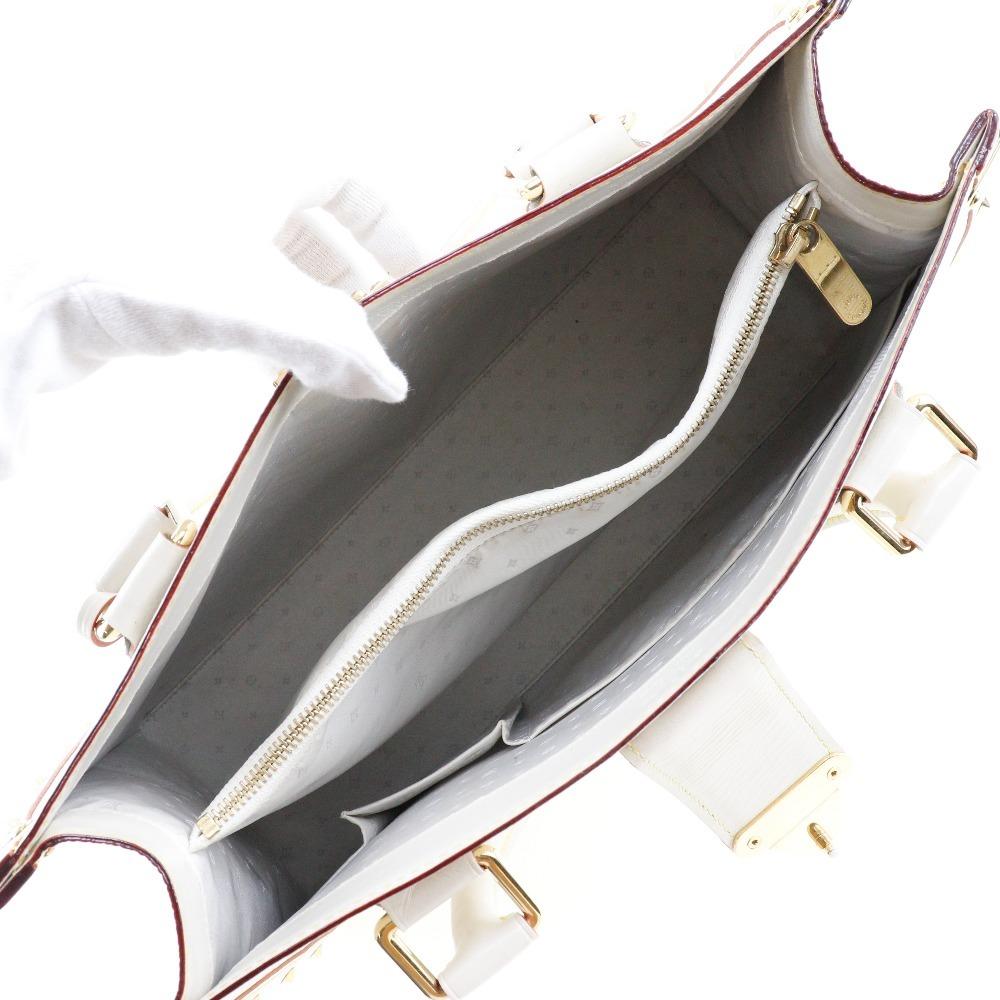 Louis Vuitton Fabreau Handbag M91815 Suhali Line Bron Goatskin Women Used