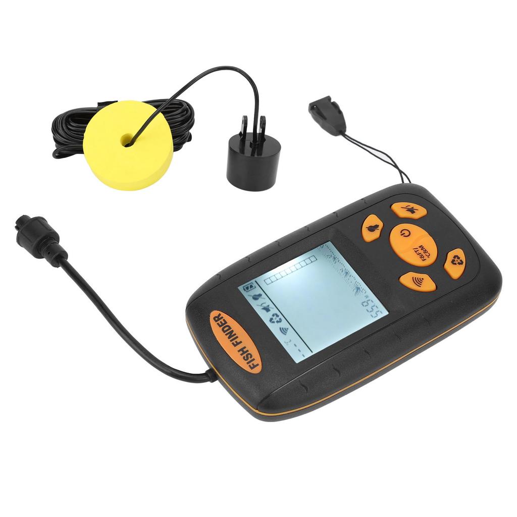 Fish Finder LCD Display Sonar Sensor Handheld Portable Fish Depth Finder for Kayak Boat Lake