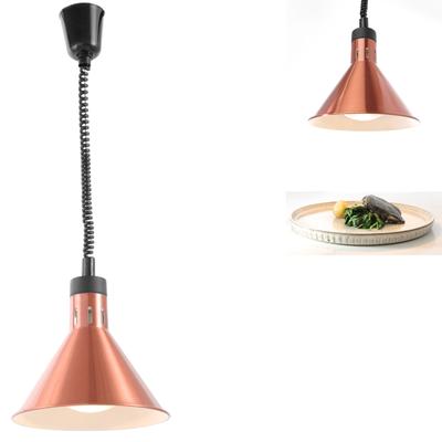 Copper Hanging Food Warming Lamp, 250W