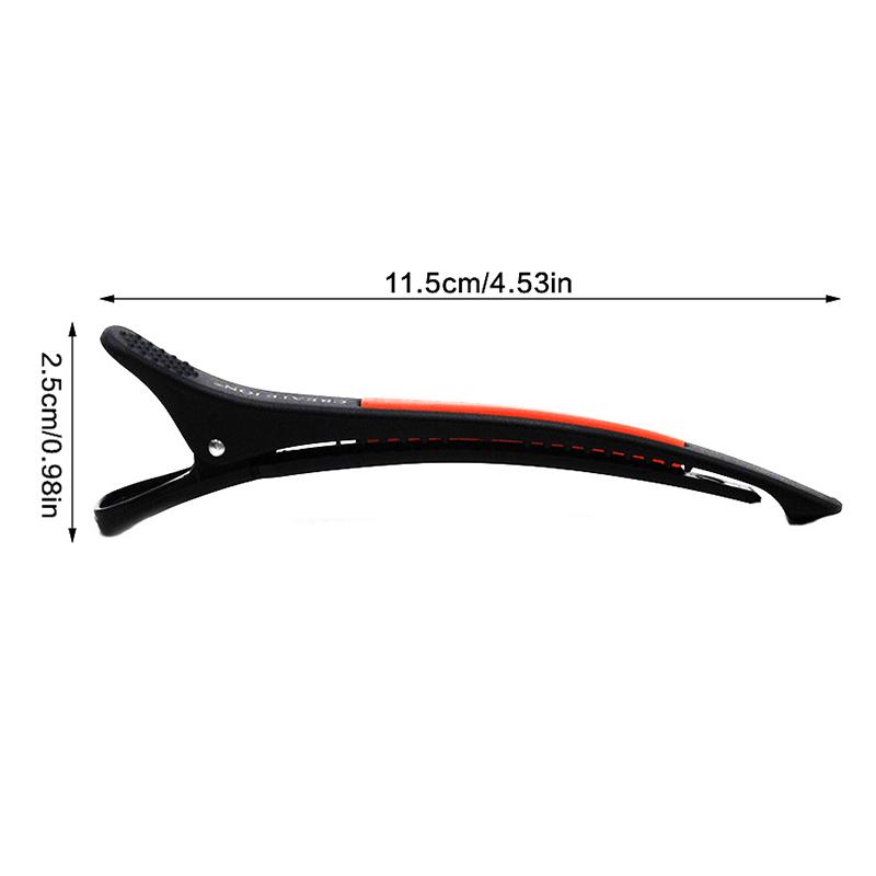 6Pcs Pro Seamless Alligator Clip Hair Clip Barbershop Haircutting Sectioning Hairpin Salon Household Beauty Styling Tools