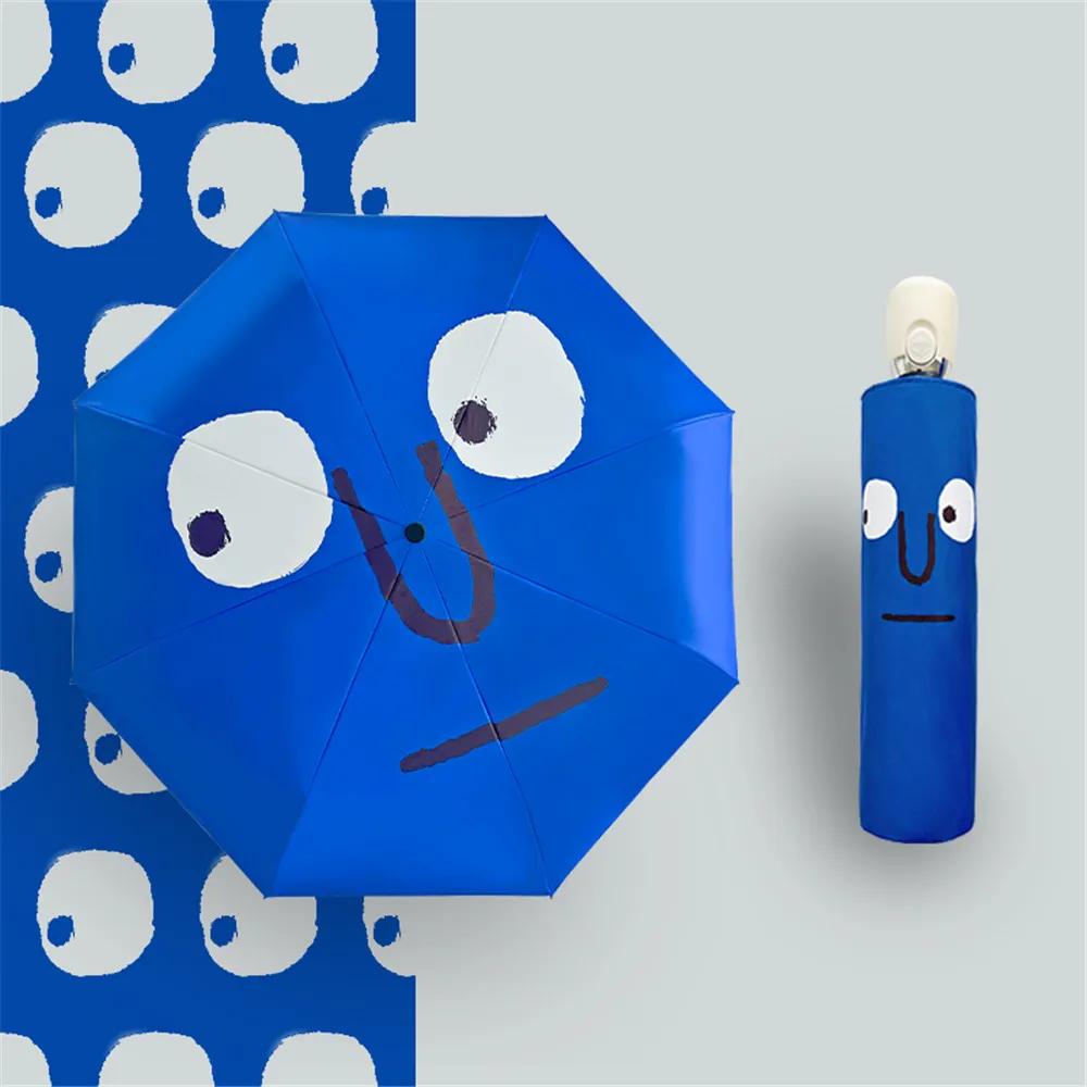 Blue High Recognition For Sun Rain Umbrellas Cute Funny Umbrellas Gift Parasol Umbrella Household Merchandises Designer