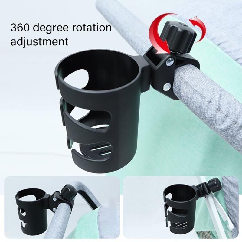Universal Baby Strollers Cup Holder Convenient and Adjustable Pram Cart Drink Organiser for Bottles Coffee and Beverages