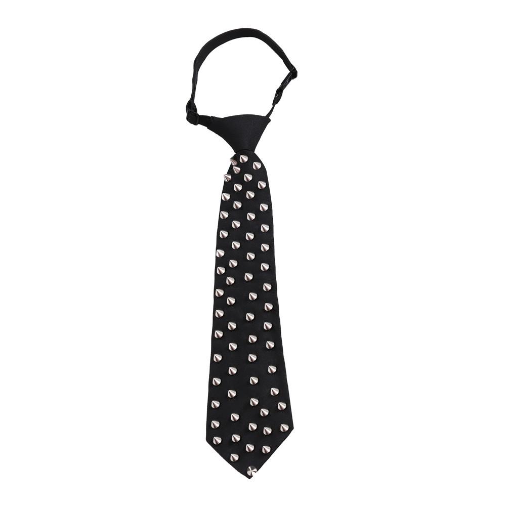 Punk Style Rivet Casual Ladies Mens Tie Accessory With Arrow Shape For Street Fashion