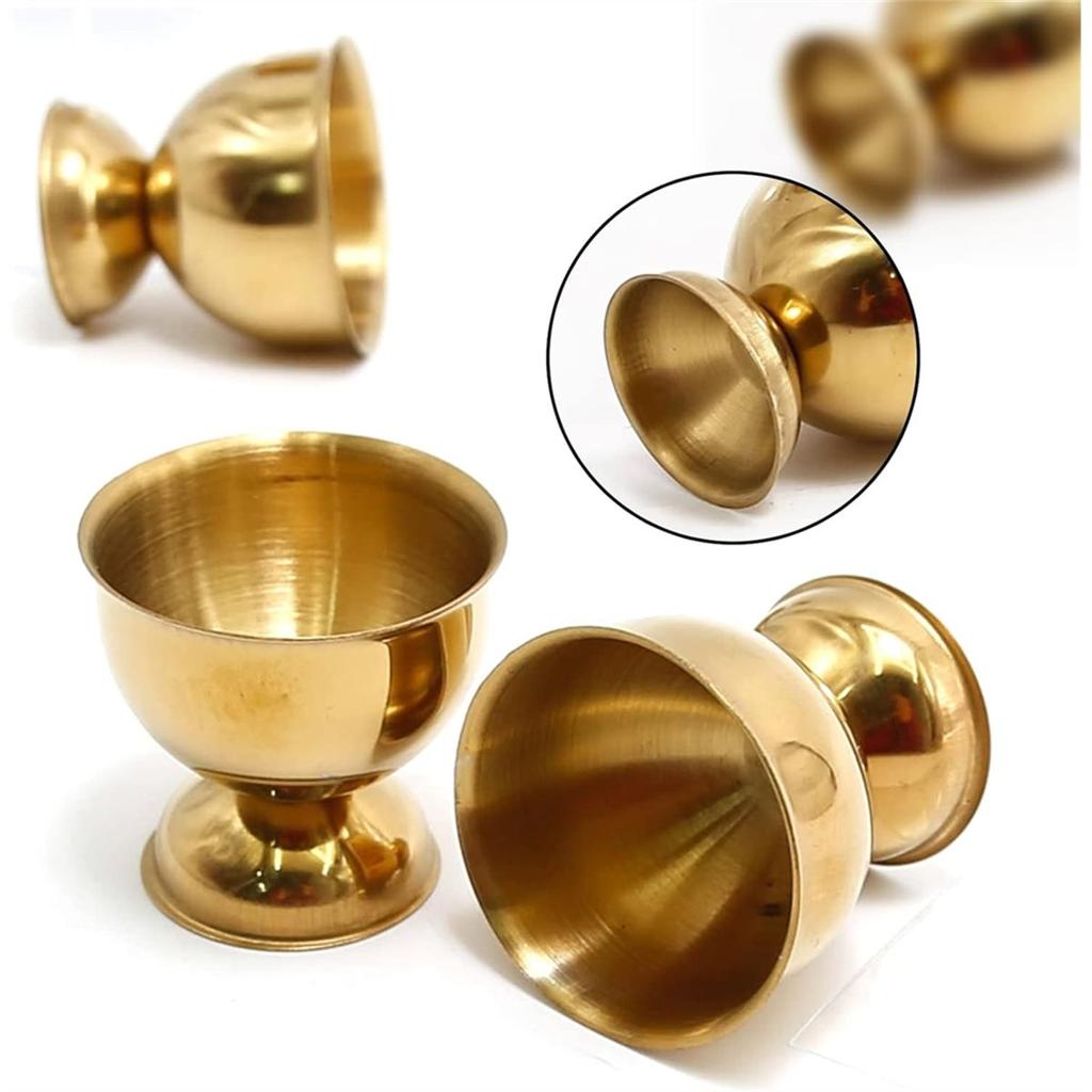 2026 Neue Eierbecher aus Edelstahl, Goldener Eierhalter Set of 8 für hart gekochte weiche Eier Küchenwerkzeug