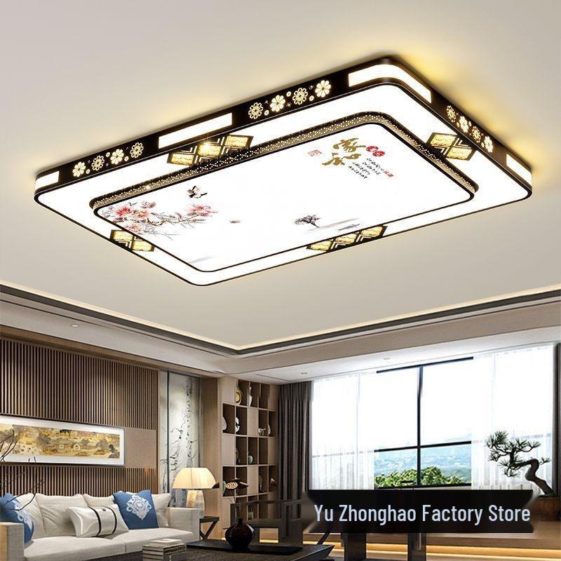 Modern Minimalist 2025 LED Ceiling Light for Living Room, Bedroom, or Hall - New Chinese Atmosphere