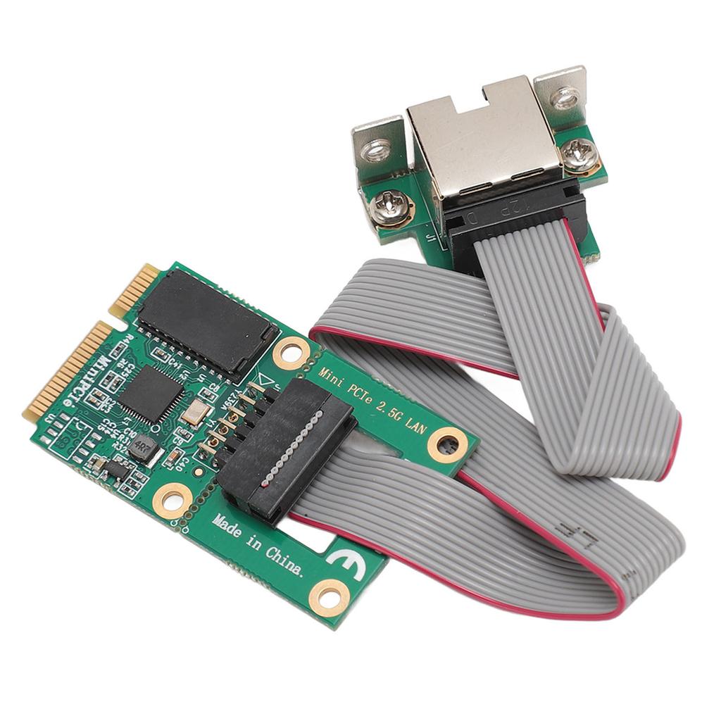 Mini PCIE Network Card High Speed Stable 2.5G Wireless RJ45 Ethernet Adapter for Desktop Server