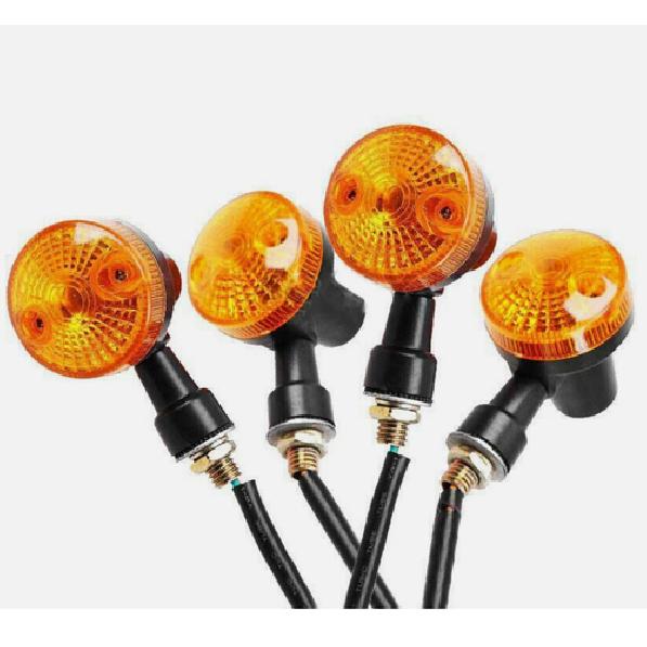 4x Schwarze Motorrad Blinker für Yamaha Suzuki Honda