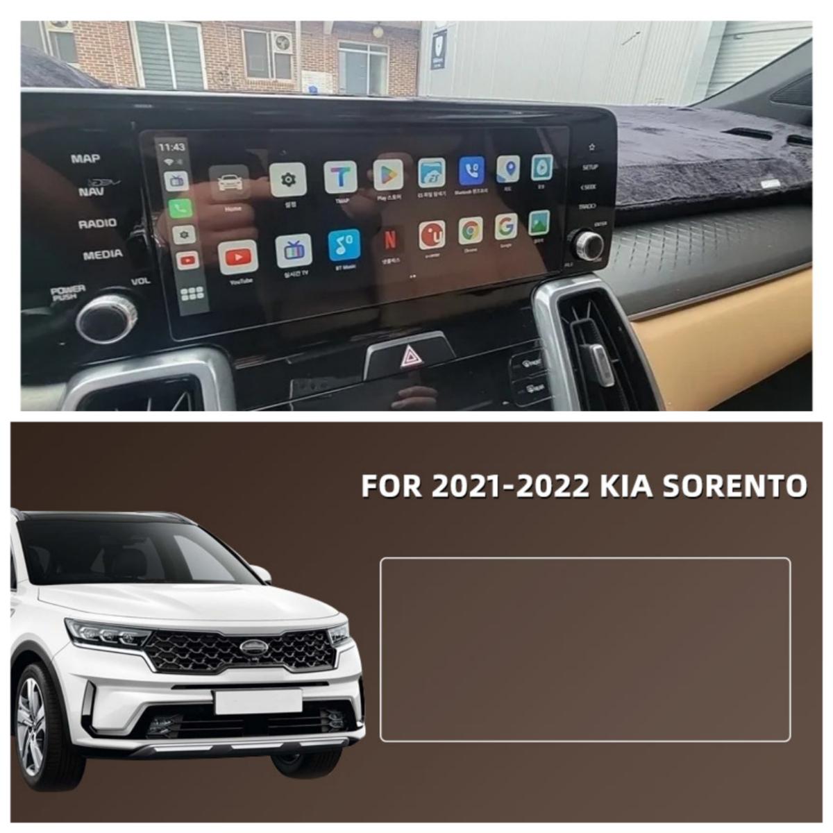 

Пленка из закаленного стекла для Kia Sorento MQ4 2021 2022 Защитная пленка для экрана автомобильной навигации Стайлинг автомобиля Аксессуары для интерьера белый