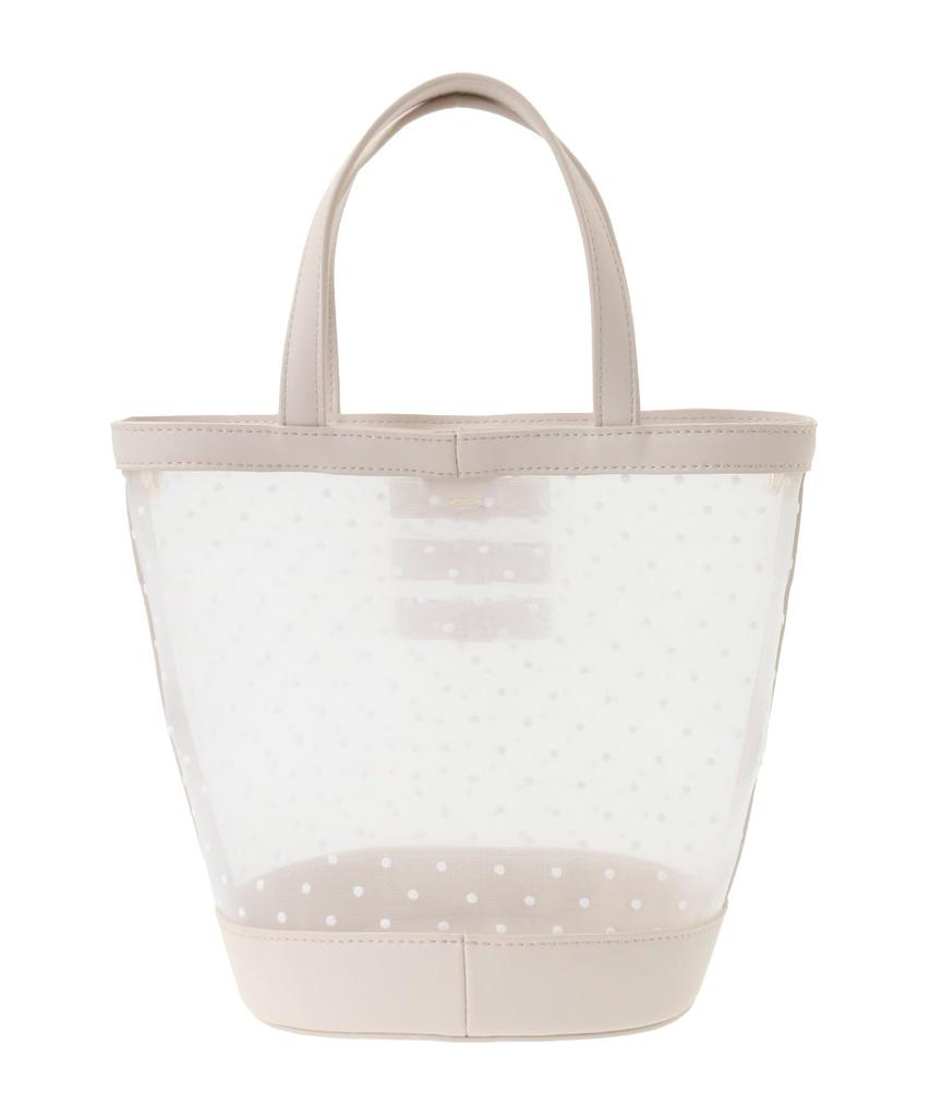 Maison de Fleur Damen Netz-Tüll-Handtasche, Schwarz