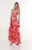 Fashion Chiffon Dress With 3d Print For Elegant Summer Evening Wear
