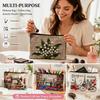 Floral Print Travel Makeup Organizer Large Capacity Toiletry Case Durable Cosmetic Bag  Bridesmaid
