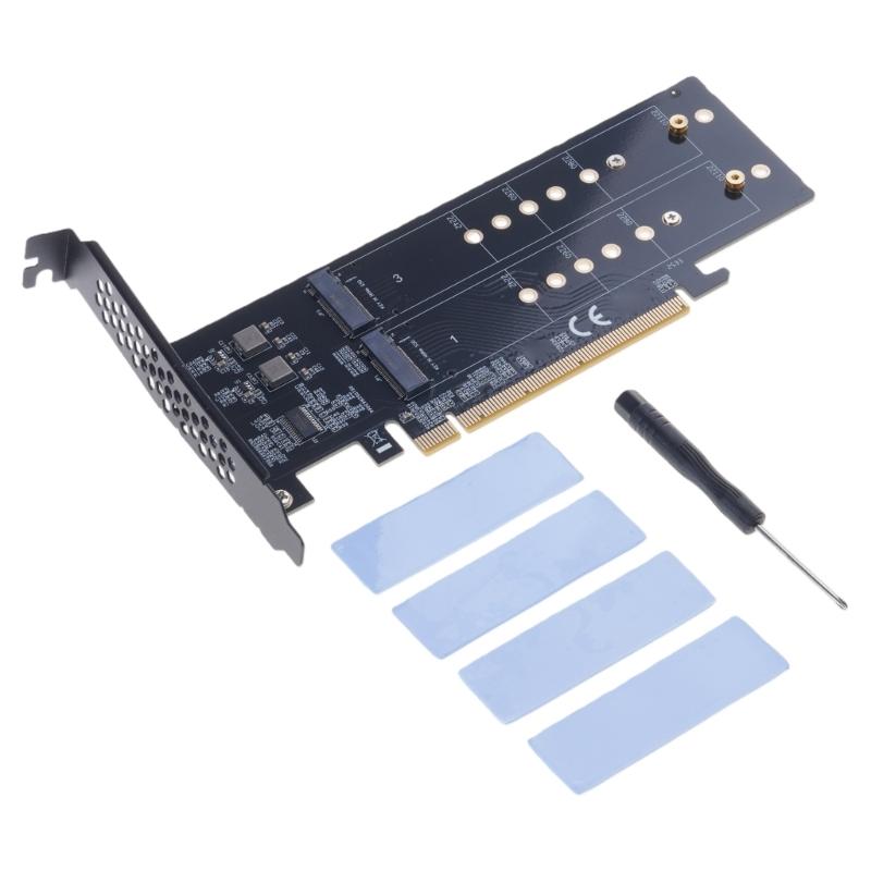 

Advanced PCIE4.0 X16 Adapter Offering 64Gbps Speed for Storage Expansion NVMe Drive Support Easy Installation 1