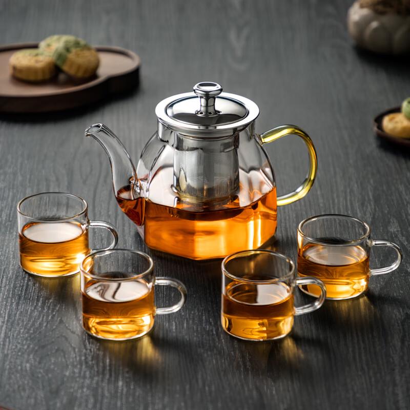 Niyepao Heat-Resistant Glass Teapot with Infuser