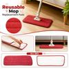Reusable Microfiber Mop Pads Replacement for Flat Mop Machine Washable Durable Cleaning Cloth Suitable for Household Floor Cleaning
