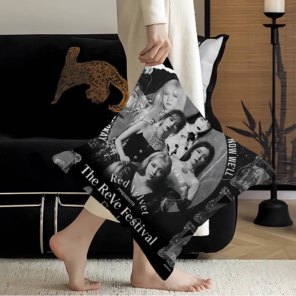 Popular Kpop Style R-Red V-Velvet Pillow Cover Sofa Cushion Cover Home Room Decoration Children Gift