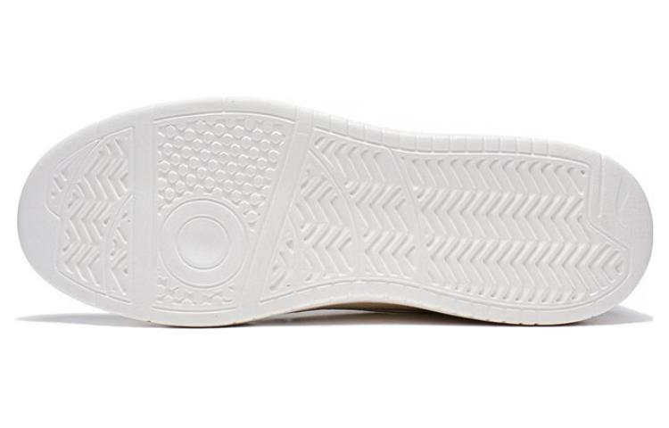 Li Ning Sycee Slip Resistant Cushioning Abrasion Resistant Low top Skateboard Shoes Men's White Gray AGCT339-3