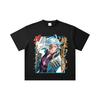 260 GSM Double Yarn 32 Count 100% Cotton Record of Ragnarok V6 Hades Print Unisex Heavy Cotton T Shirt