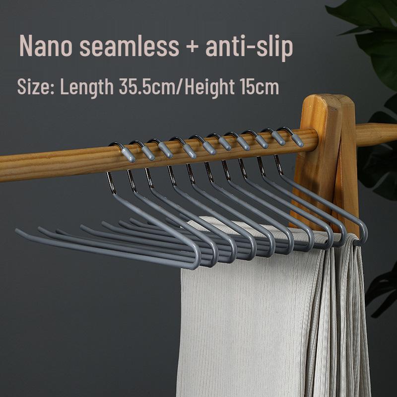 Wieszak na spodnie w kształcie gęsi, antypoślizgowy, z klipsami w kształcie Z do przechowywania w szafie