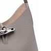 Longchamp Roseau 27 Bamboo Buckle Leather Hobo Bag Women bags Dove-Gray 10153HPNP55