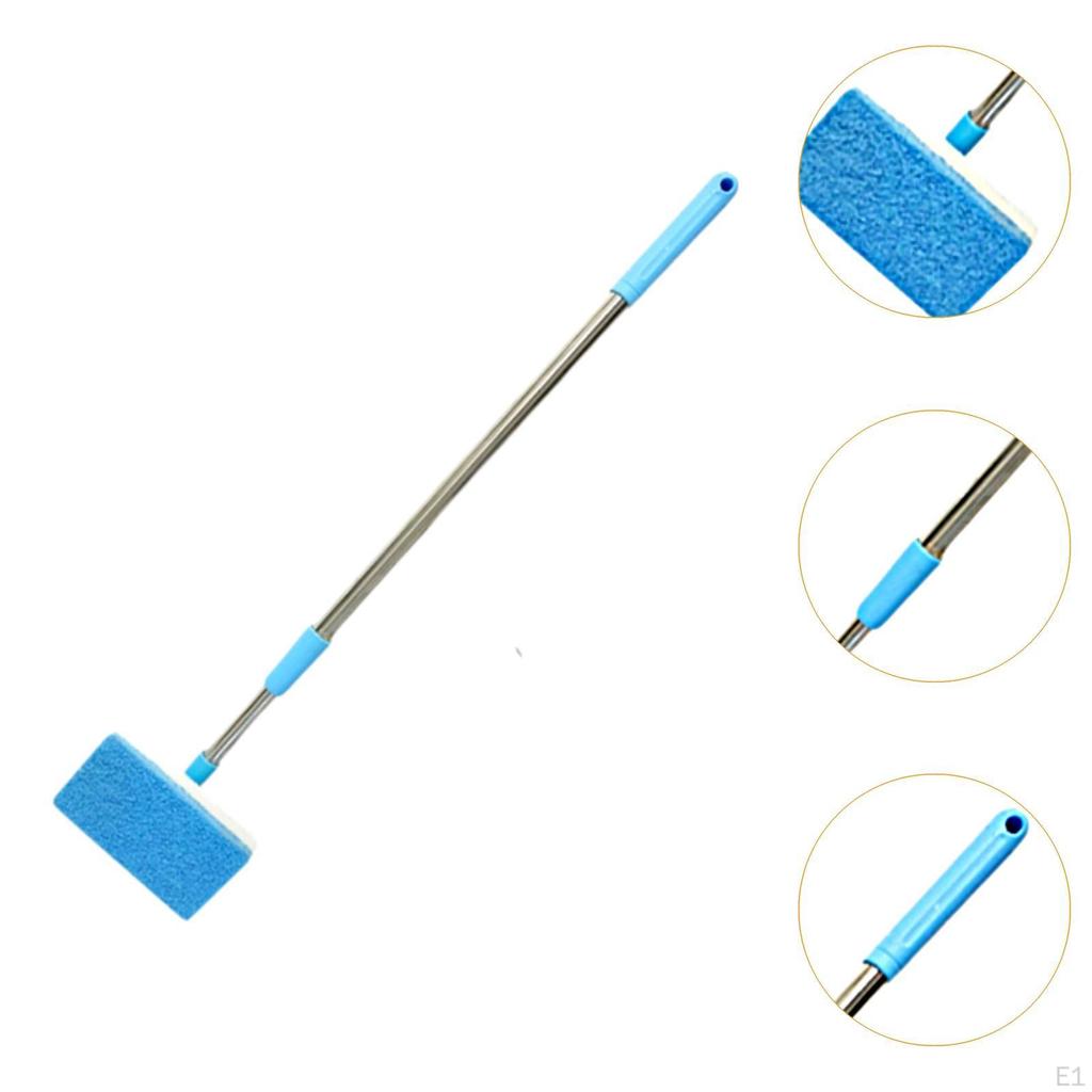 Tank Cleaning Brush 55-95cm Telescopic Handle Multipurpose Convenient To Use Sturdy Cleaner